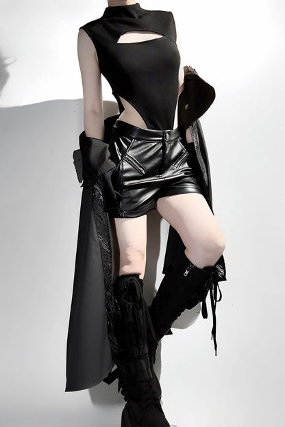 Black [Black Sheep Research Society] Gothic Prince Handsome Ouji Lolita Shorts Set