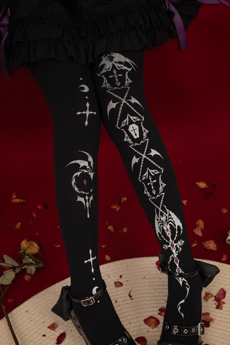 Solid Color Print 120D Velvet Sweet Lolita Leggings 2 Colors