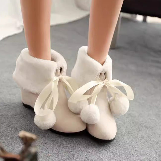 Cute Loli Furball Sweet Lolita Boots 3 Colors