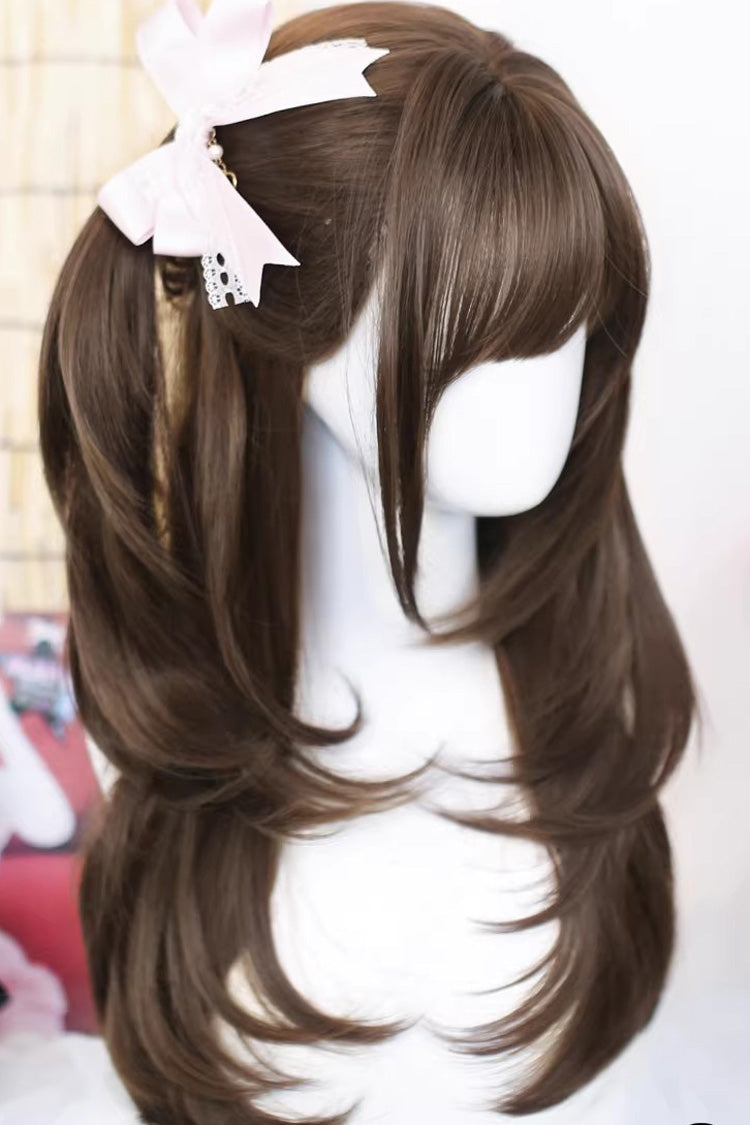 Long Straight Hair Sweet Japanese Lolita Wig 2 Colors