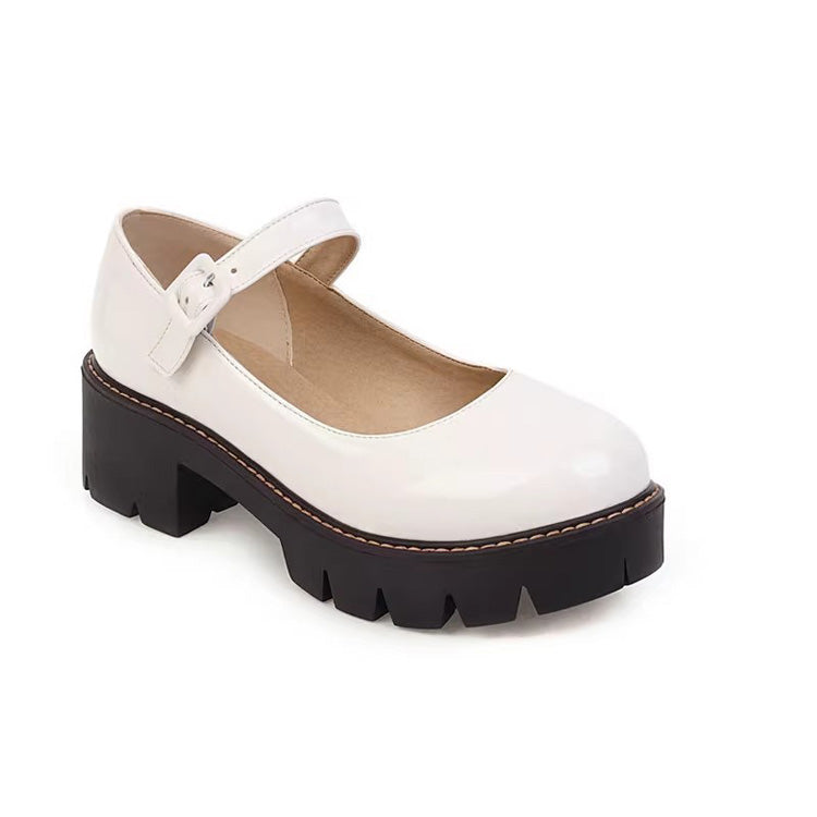 PU Leather Puppy Heel Classic Lolita Shoes 4 Colors