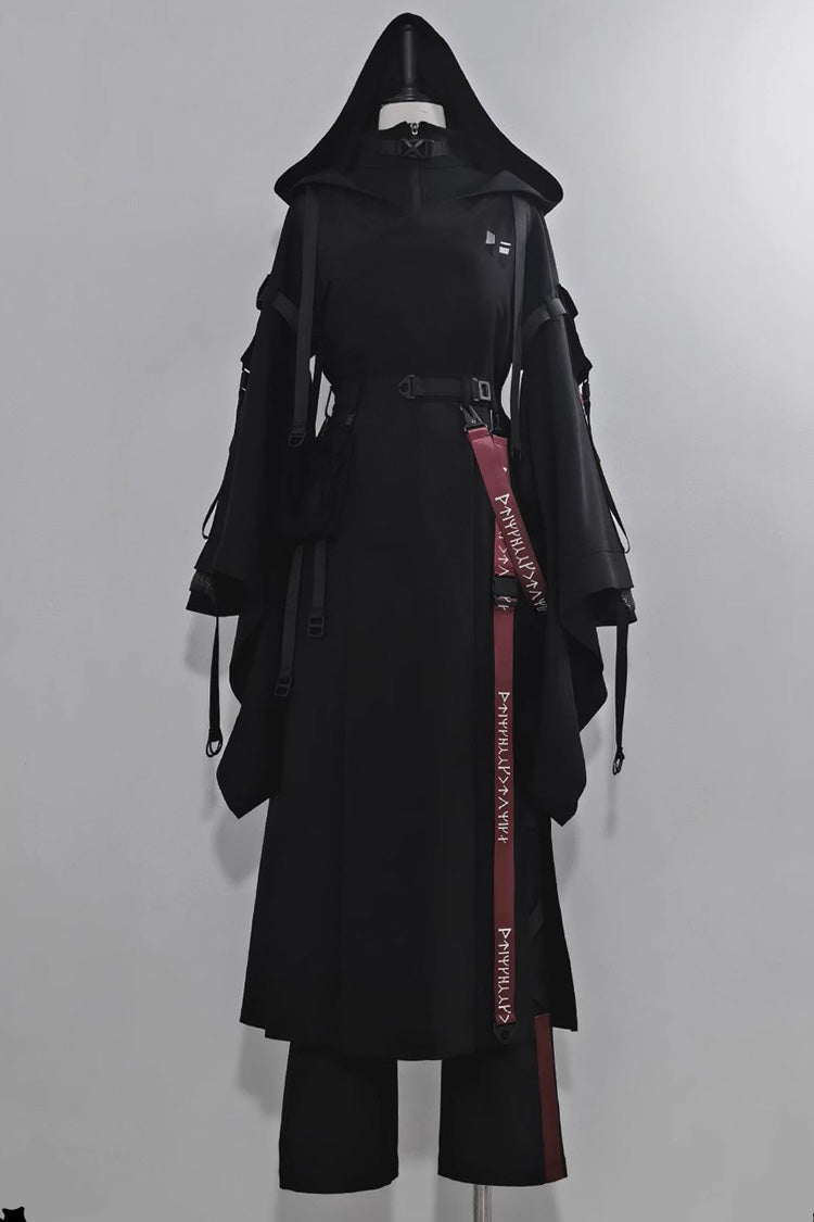 Black Unmarked Blade Gothic Handsome Ouji Lolita Long Pants