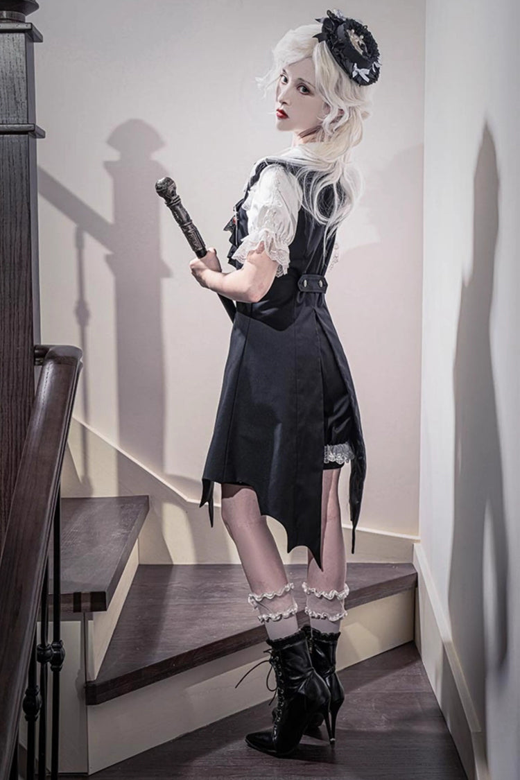 Black [Night Rose] Sleeveless Ouji Prince Handsome Lolita Vest