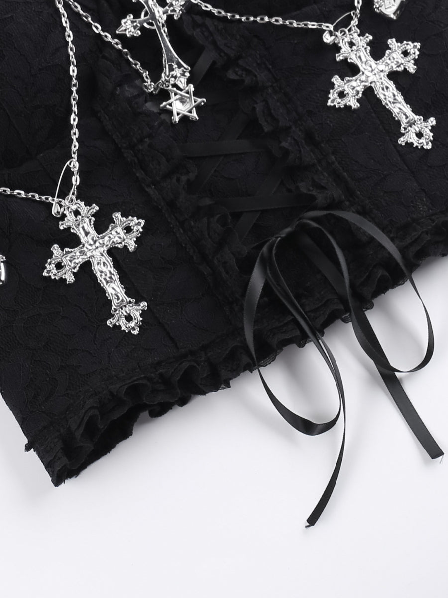 Cross Chain Crop Top