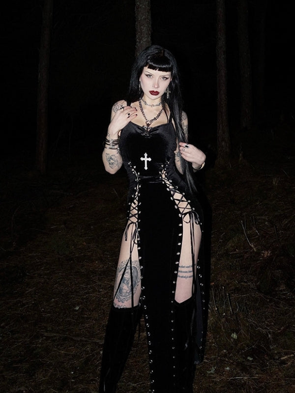 High Split Strap Dress