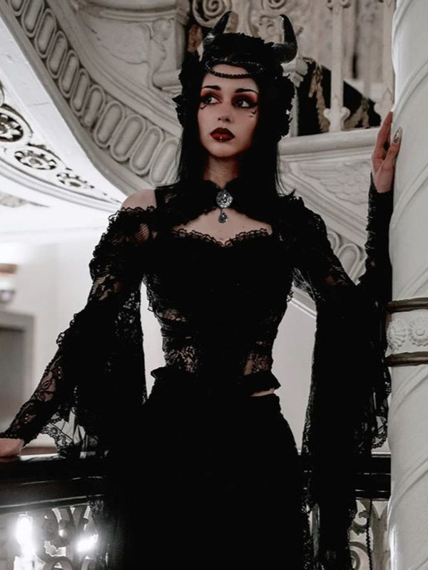 Lace Bell Sleeve Bolero