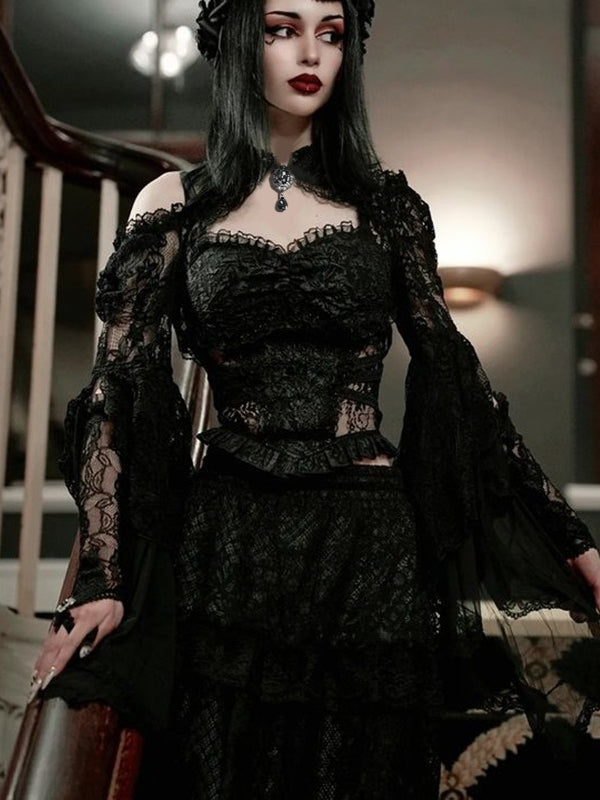 Lace Bell Sleeve Bolero