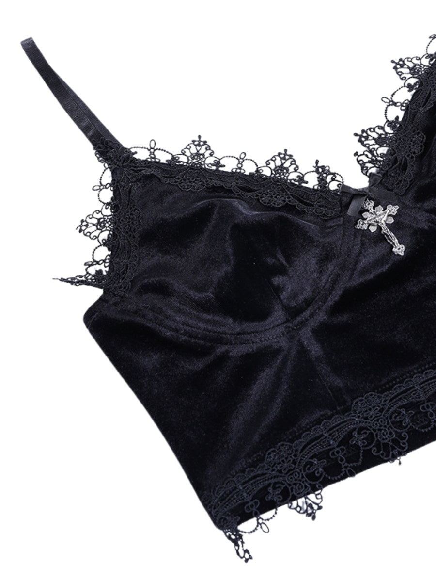 Midnight Lace Bra Top