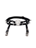 Rivet Pentagram Garter Belt