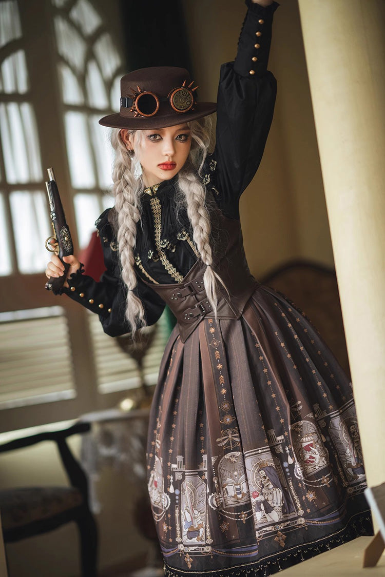 Demon Hunting Notes PU Gothic Punk Lolita Vest 2 Colors