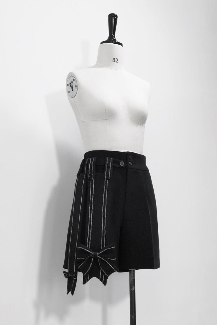 Black Vintage Bowknot Ouji Fashion Lolita Blazer Shorts