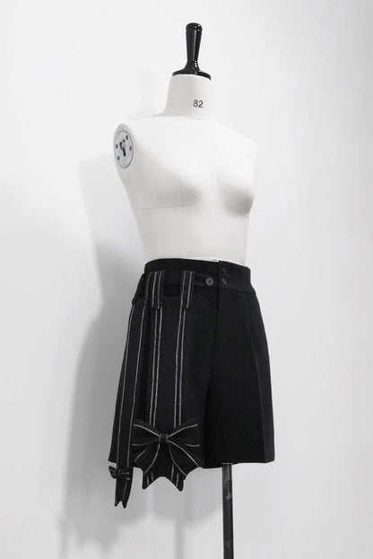Black Vintage Bowknot Ouji Fashion Lolita Blazer Shorts