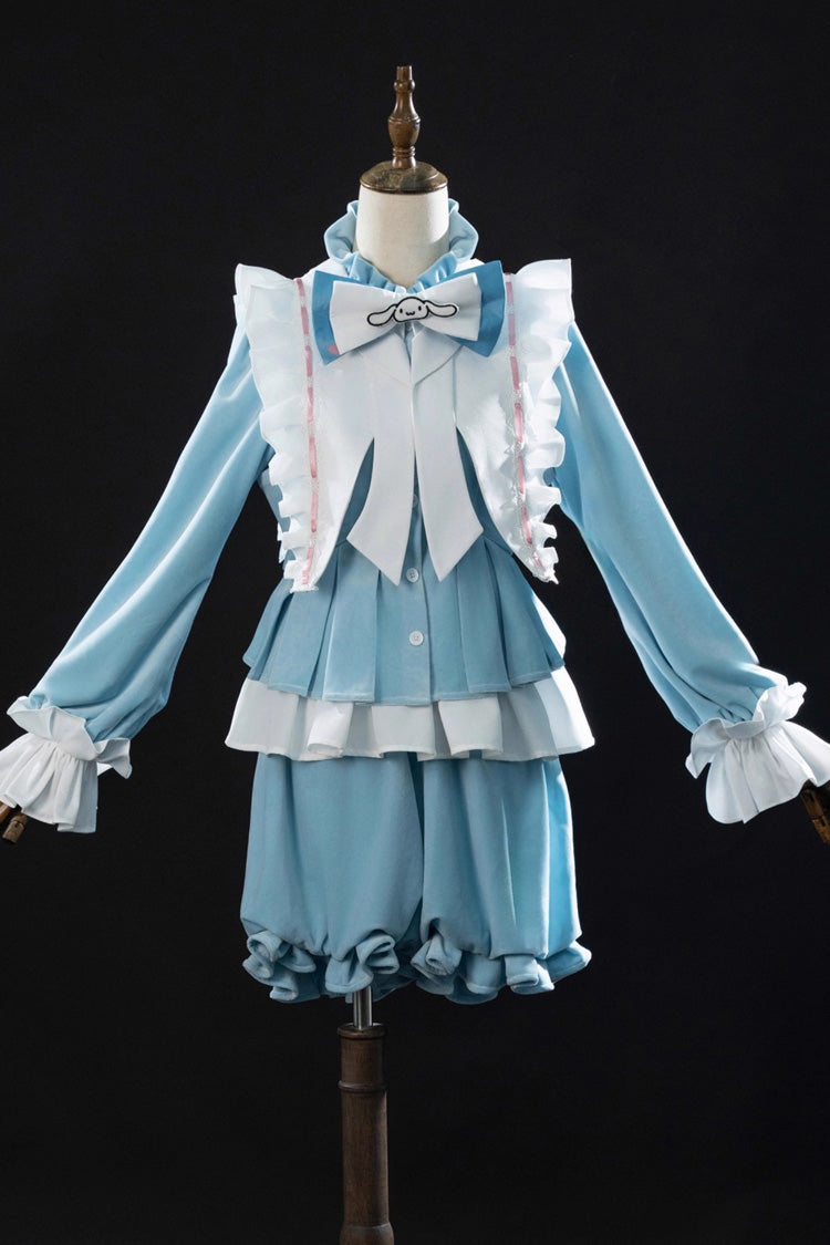 Blue [Identity V] Long Sleeves Ruffle Bowknot Sweet Prince Ouji Lolita Set