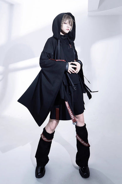 Black Unmarked Blade Gothic Handsome Ouji Lolita Shorts