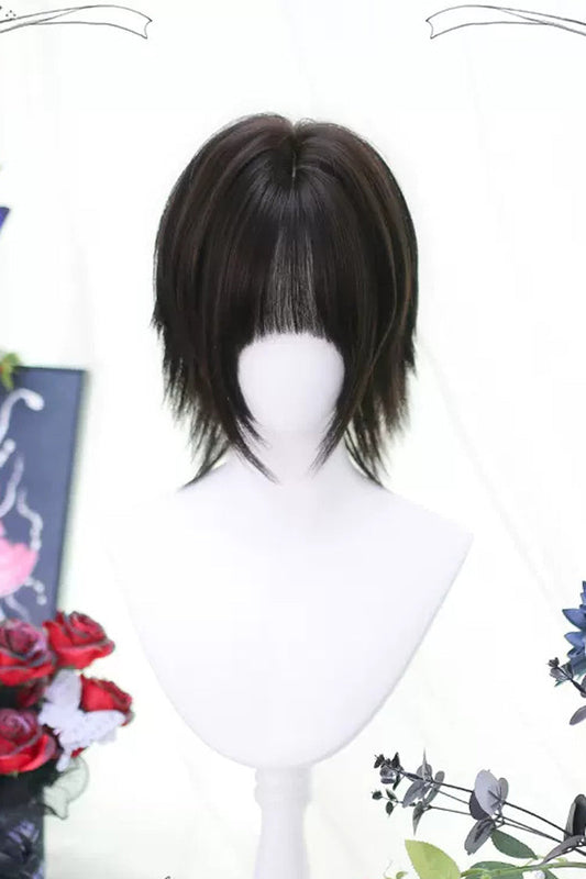 Black/Brown Secondary Sweet Lolita Short Wigs