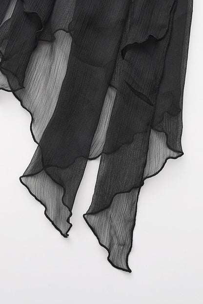Silver [Eternal Dislocated Boundary] Sleeveless Lace Slim Gothic Elegant Prince Handsome Lolita Long Coat