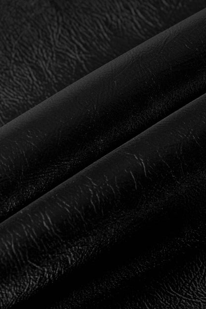 Black Rivet Lace A Version Women's Punk Leather Skirt