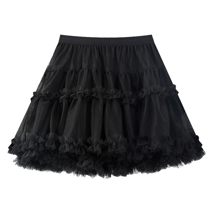 Sweet High Waisted Ruffle Princess Lolita Petticoat 7 Colors
