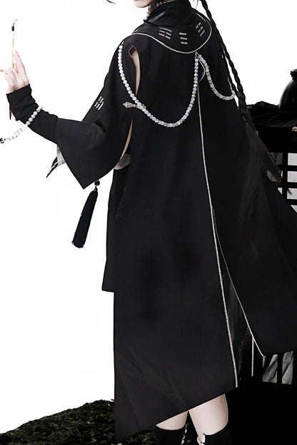 Black [The Strange End of the Immortal Sect] Sleeveless Chinese Style Ouji Lolita Set