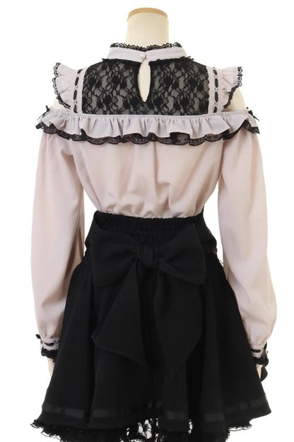 Alternative Fashion Choker - Jirai Kei Choker Neck, 3 Colors, Lace Trim, Sweet Style - additional product view 9