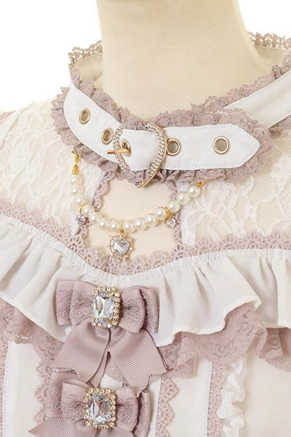 Alternative Fashion Choker - Jirai Kei Choker Neck, 3 Colors, Lace Trim, Sweet Style - additional product view 10