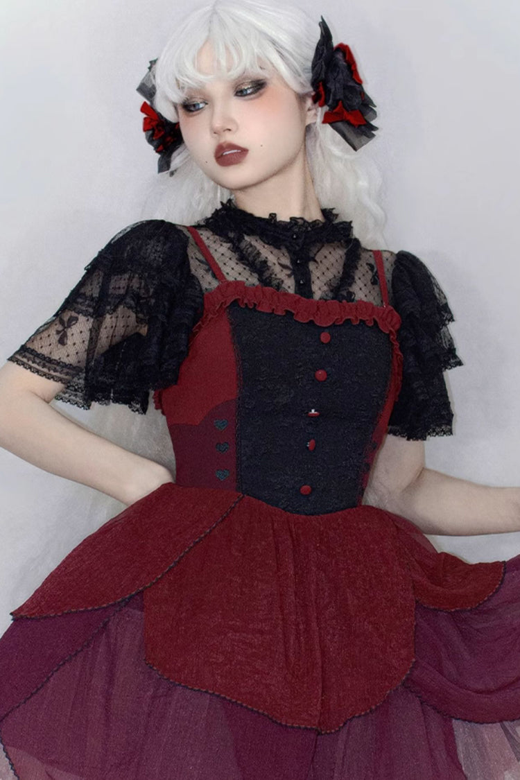 Alternative Fashion Shirt - Detachable Pad, 3 Colors, Detachable Detail, Lace Trim - additional product view 4