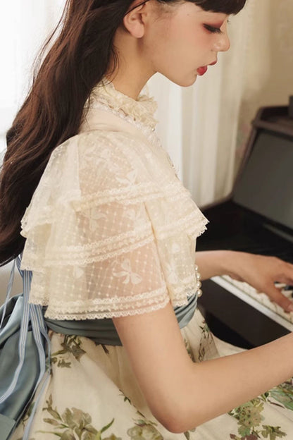 Alternative Fashion Shirt - Detachable Pad, 3 Colors, Detachable Detail, Lace Trim - additional product view 8