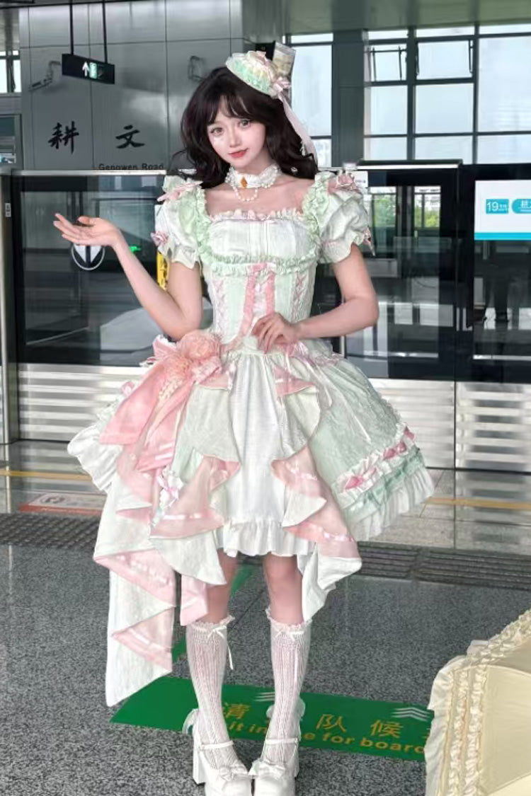 Alternative Fashion Shirt - Spring Overture, 4 Colors, Square Collar, Ruffled, Sweet Style - additional product view 15