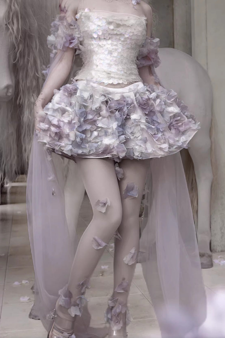 Alternative Fashion Shorts - Moonlight Beast Spirit, Multi-Color, Pleated, Sweet Style - main product image