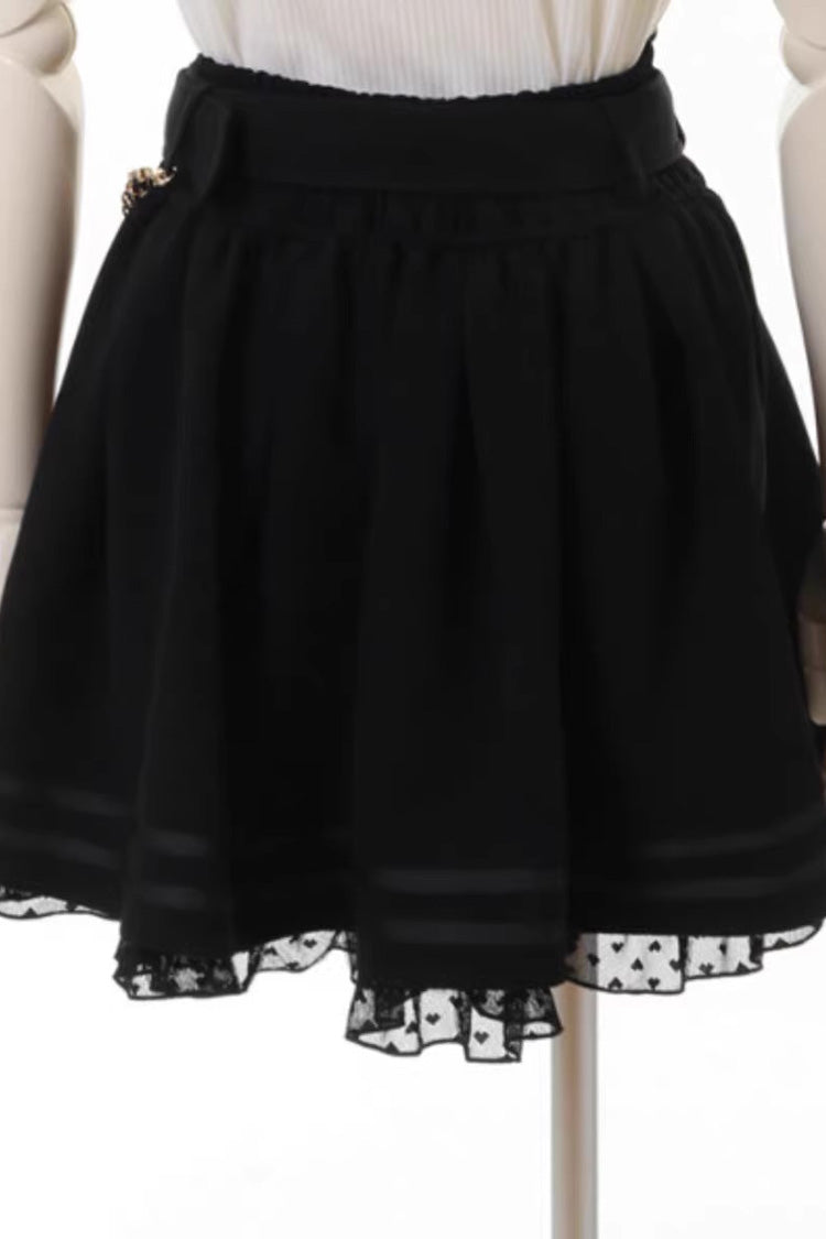 Alternative Outfit Belt - Heart Belt Printed Ruffled, 3 Colors, Pleated, Plus Size - additional product view 14