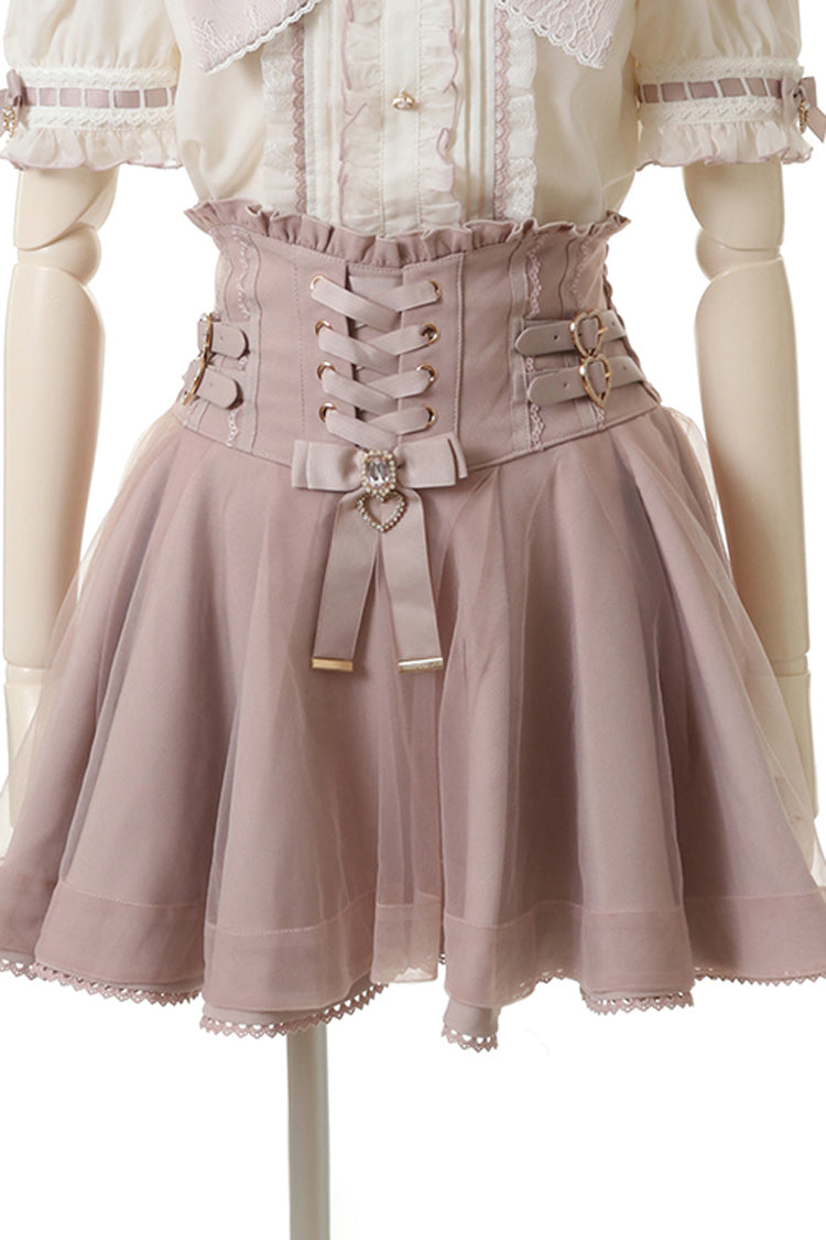Alternative Outfit Belt - Japanese High Waisted, 3 Colors, Plaid, Buckle Detail - additional product view 6