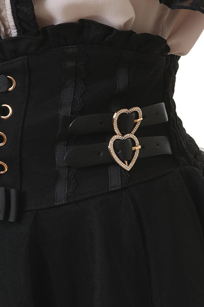 Alternative Outfit Belt - Japanese High Waisted, 3 Colors, Plaid, Buckle Detail - additional product view 10