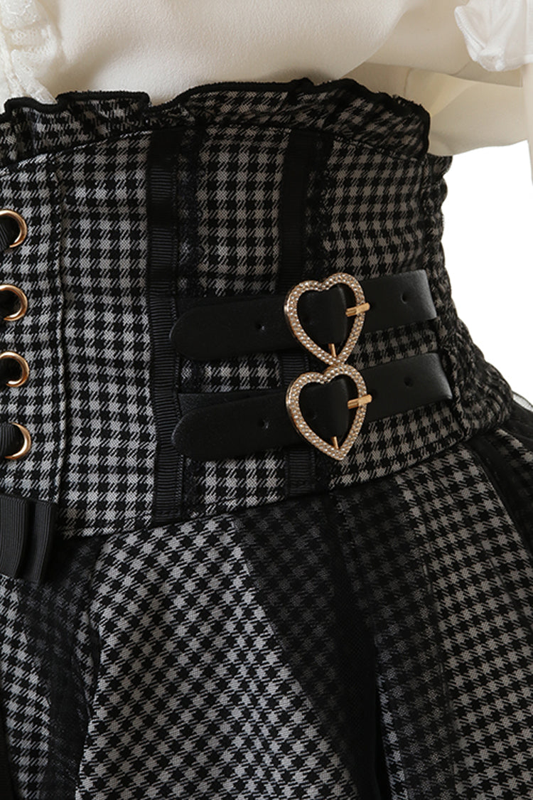 Alternative Outfit Belt - Japanese High Waisted, 3 Colors, Plaid, Buckle Detail - additional product view 12