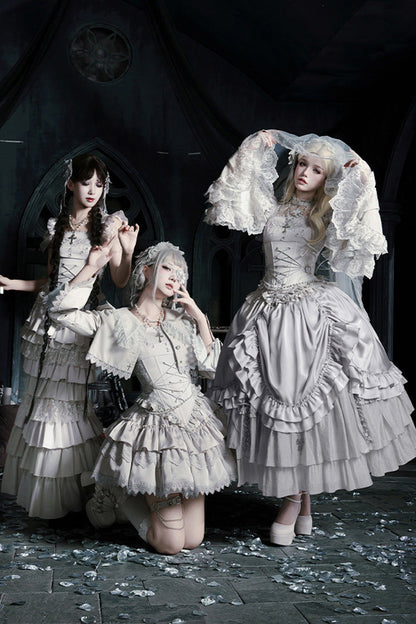 Alternative Waist Corset - Bionic Doll, Solid-Color, Square Collar, Short Length - additional product view 2