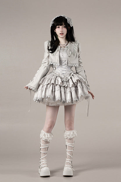 Alternative Waist Corset - Bionic Doll, Solid-Color, Square Collar, Short Length - additional product view 4