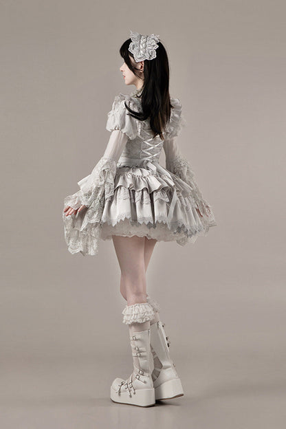 Alternative Waist Corset - Bionic Doll, Solid-Color, Square Collar, Short Length - additional product view 5