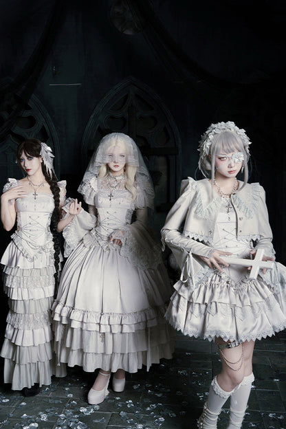 Alternative Waist Corset - Bionic Doll, Solid-Color, Square Collar, Short Length - additional product view 11