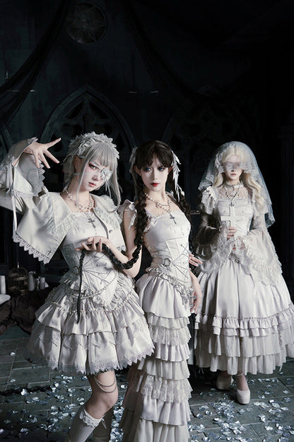 Alternative Waist Corset - Bionic Doll, Solid-Color, Square Collar, Short Length - additional product view 14