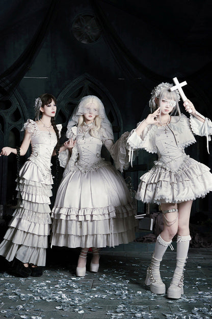 Alternative Waist Corset - Bionic Doll, Solid-Color, Square Collar, Short Length - additional product view 16