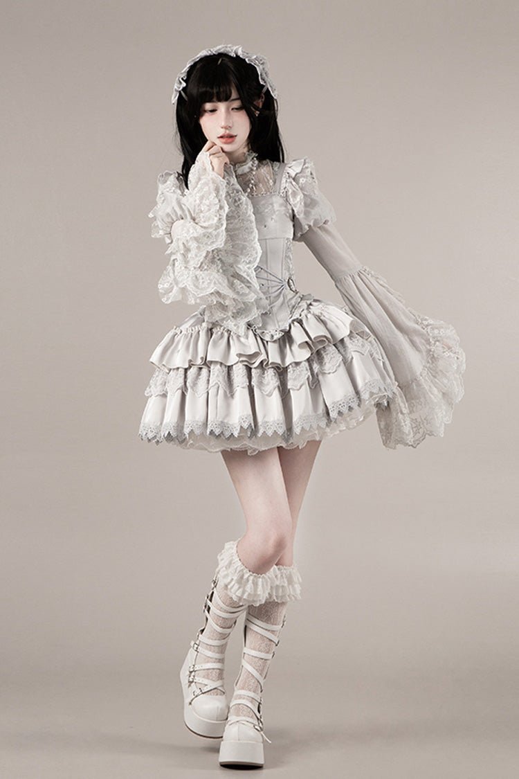 Alternative Waist Corset - Bionic Doll, Solid-Color, Square Collar, Short Length - additional product view 23