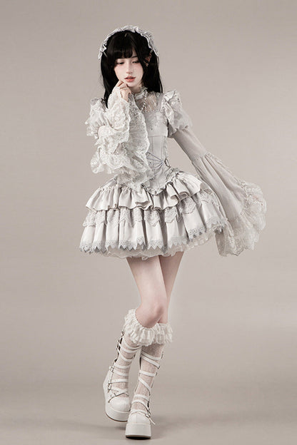 Alternative Waist Corset - Bionic Doll, Solid-Color, Square Collar, Short Length - additional product view 23