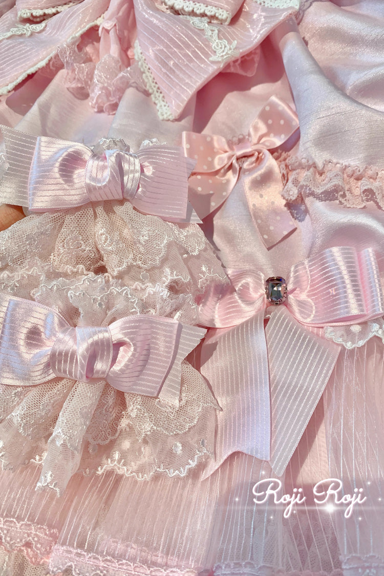 Multi-Color Strawberry Angel Cherry Blossom Tree Bowknot Lace Sweet Lolita Hand Sleeves 9 Colors
