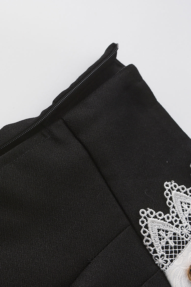 Black [The Secret of Fatima] Lace Ouji Vintage Prince Lolita Shorts