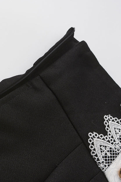 Black [The Secret of Fatima] Lace Ouji Vintage Prince Lolita Shorts