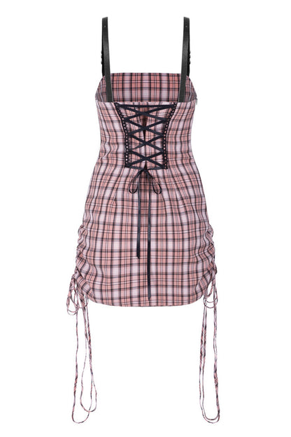 Cute High Waist Women's Steam Punk Strap Dress