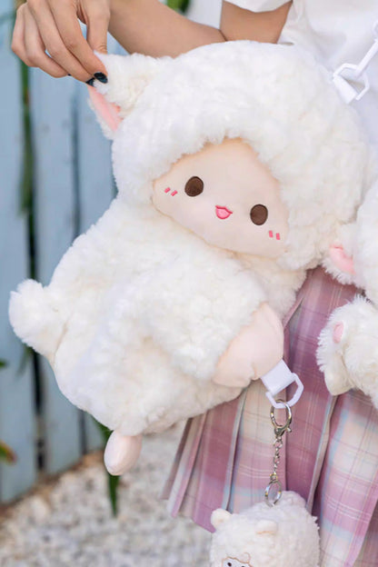 Little Lamb Guli Lying-Down Plush Toy Sweet Lolita Backpack 2 Colors
