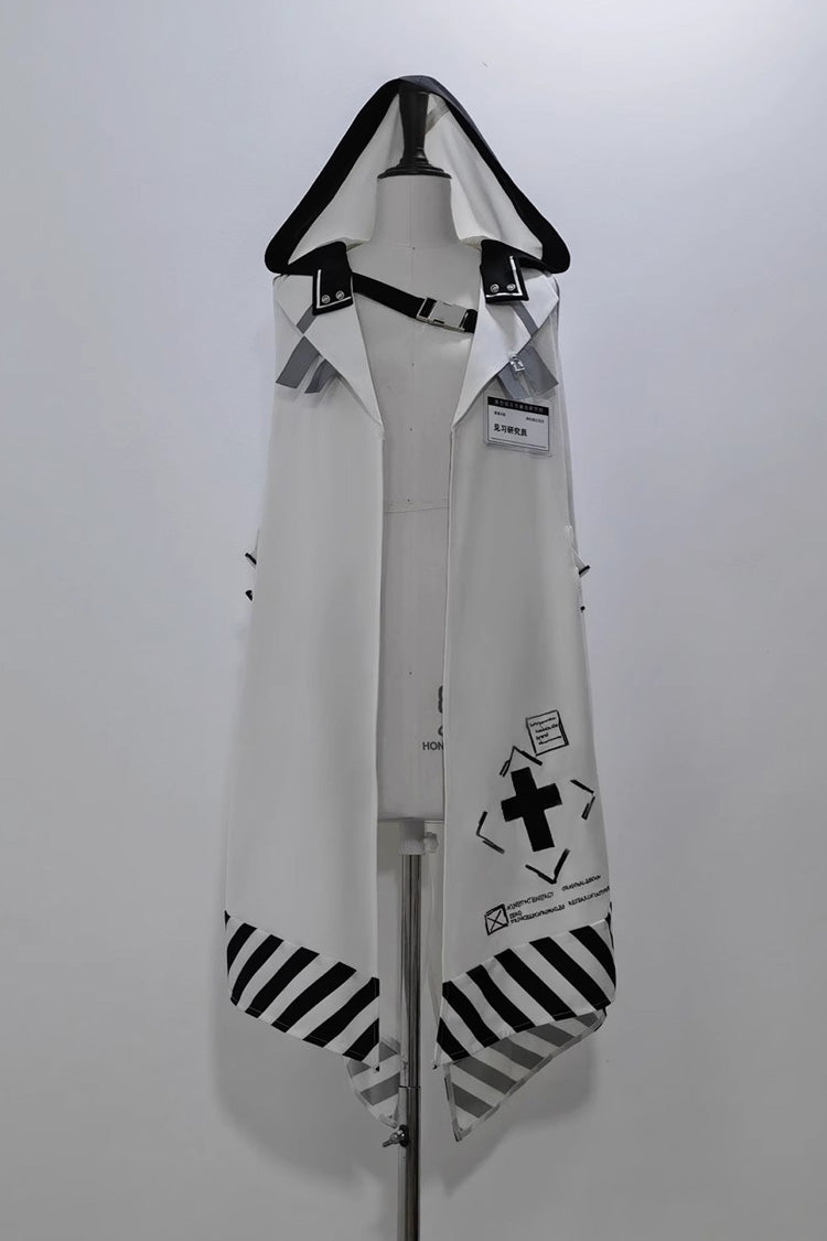 White Handsome Ouji Lolita Fashion Cloak
