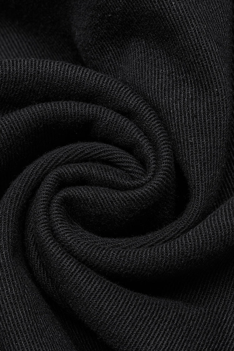 Black Rings Stitching Mesh Men's Punk Pants