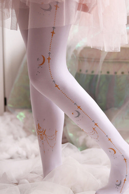 Sailor Moon Classic Print Lolita Pantyhose 2 Colors
