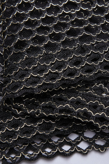 High Collar Sleeveless Rivet Decoration Sheer Mesh Men's Steampunk Vest 2 Colors